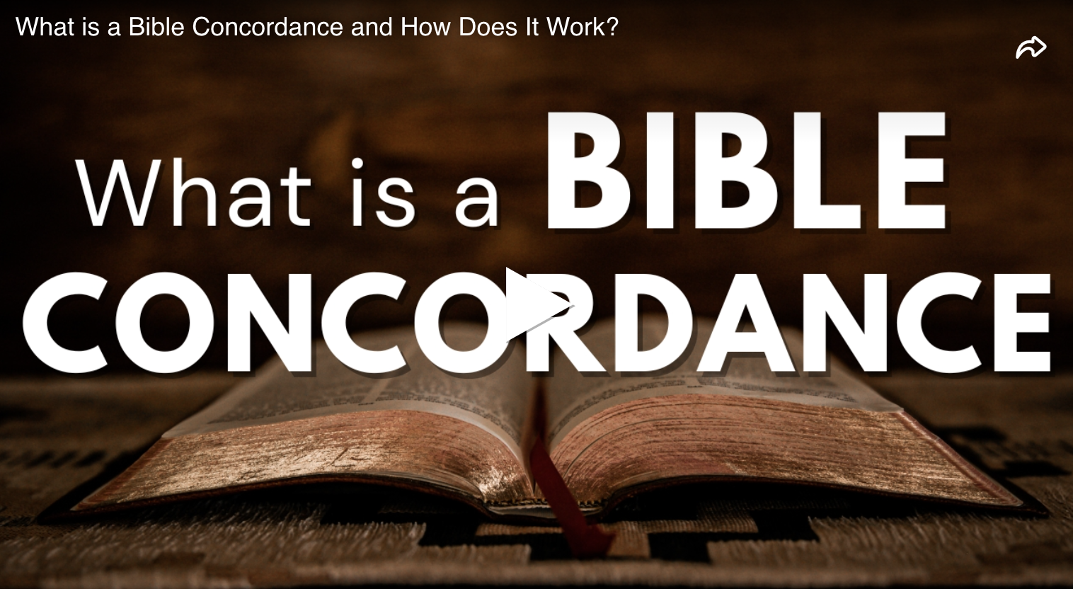 What is a Bible Concordance and How Does It Work? What is a Bible Concordance and How Does It Work?