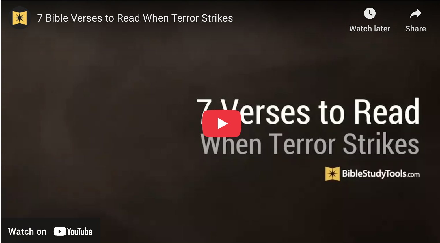 7 Versus to Read when Terror Strikes